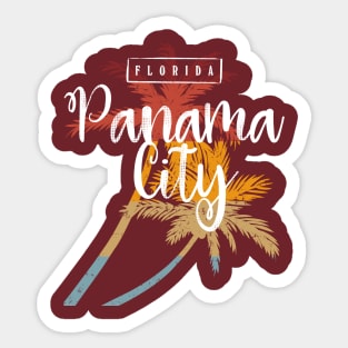 Panama City Beach Florida Graphic Vintage Sticker